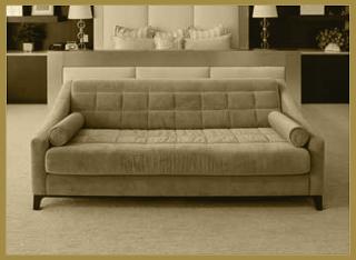 braunes sofa